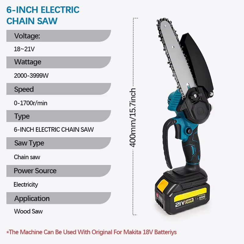 1700 об/мин, 6-дюймовая мини-л – обзор и цена Mini Electric Chainsaw 6 Inch
