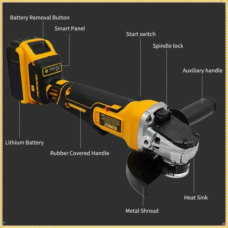 Бесщеточная угловая шлифмашина – обзор и цена Brushless Angle Grinder Battery Powered