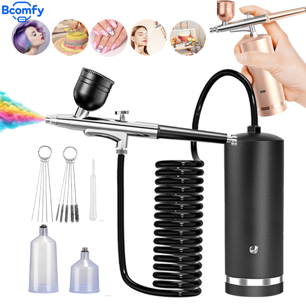 Аэрограф с компрессором, перез – обзор и цена Airbrush Kit With Mini Compressor