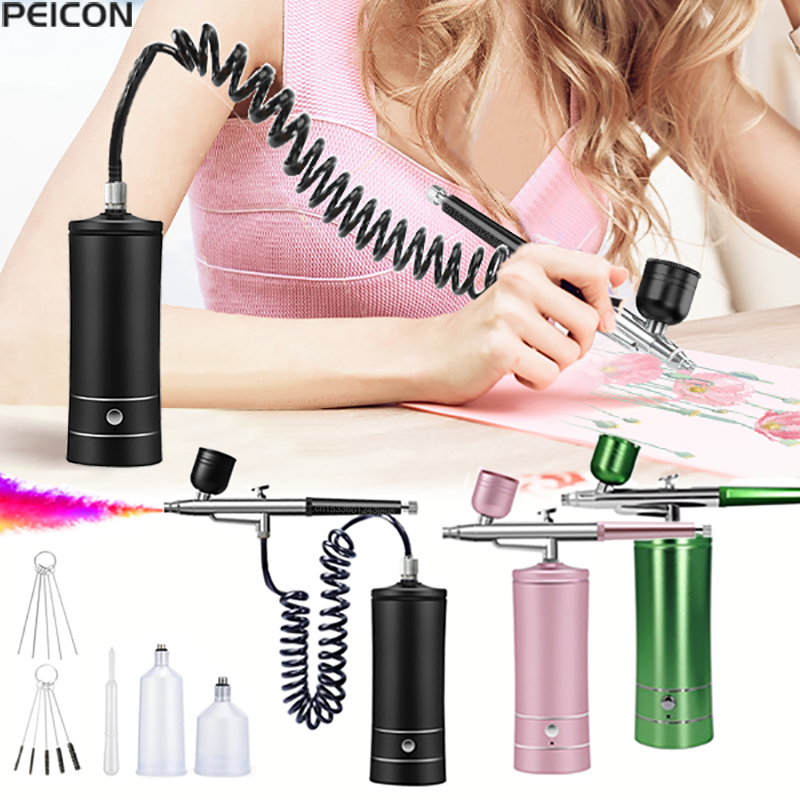 Аэрограф для рисования Аэрогра – обзор и цена Airbrush Kit With Mini Compressor