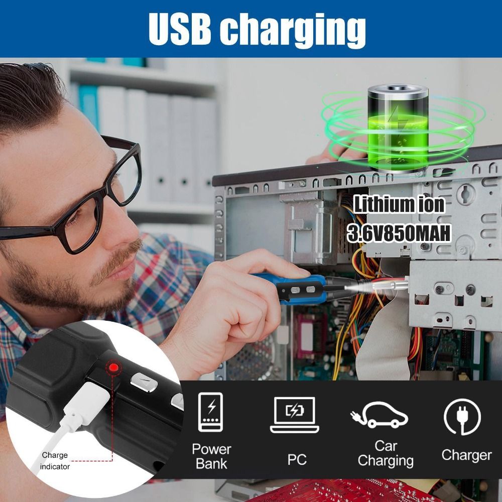 Электрическая отвертка 3,6 В с – обзор и цена Electric Screwdriver Rechargeable Usb