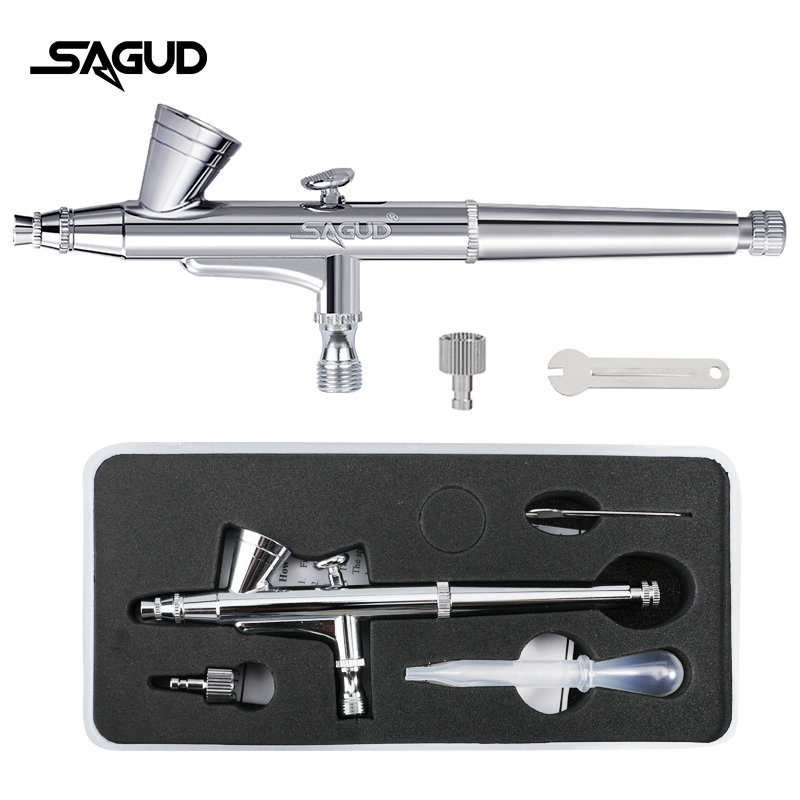 Модель аэрографа SAGUD SD-135  – обзор и цена Airbrush Kit With Mini Compressor