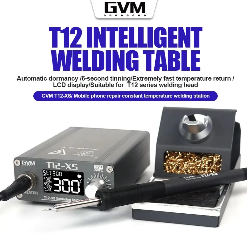Паяльная станция GVM T12-XS с  – обзор и цена Digital Soldering Station T12