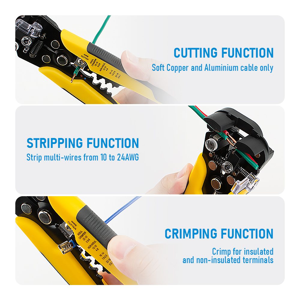 Многофункциональный ручной инс – обзор и цена Automatic Wire Stripper Cutter