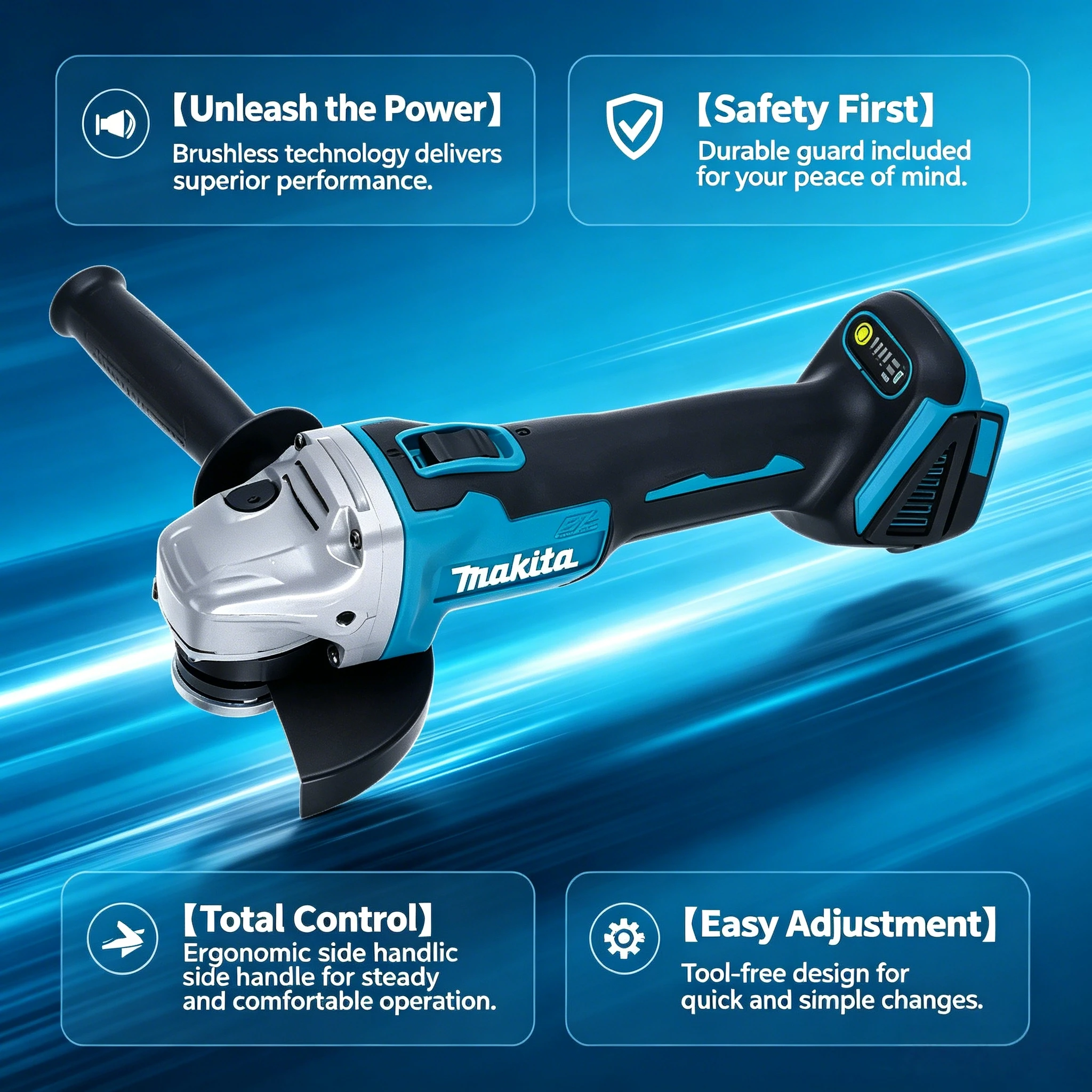 Бесщеточная угловая шлифмашина – обзор и цена Brushless Angle Grinder Battery Powered