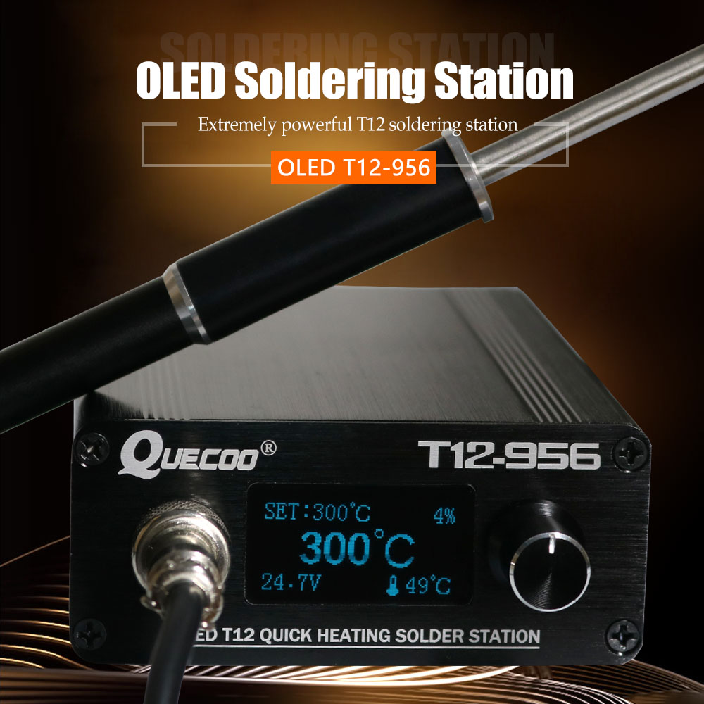 Цифровая паяльная станция QUEC – обзор и цена Digital Soldering Station T12